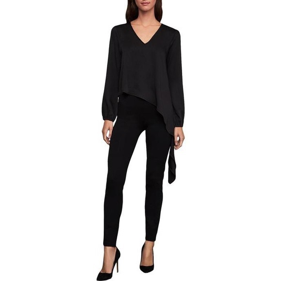 BCBGMaxAzria Tops - BCBGMaxazria Asymmetric Satin Top S NWT